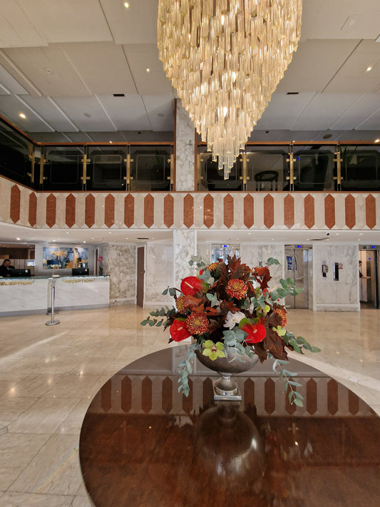 Grand lobby flowers